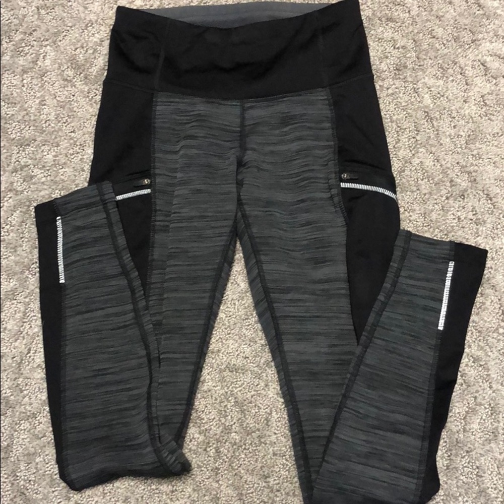 Athleta fleece lined tights
